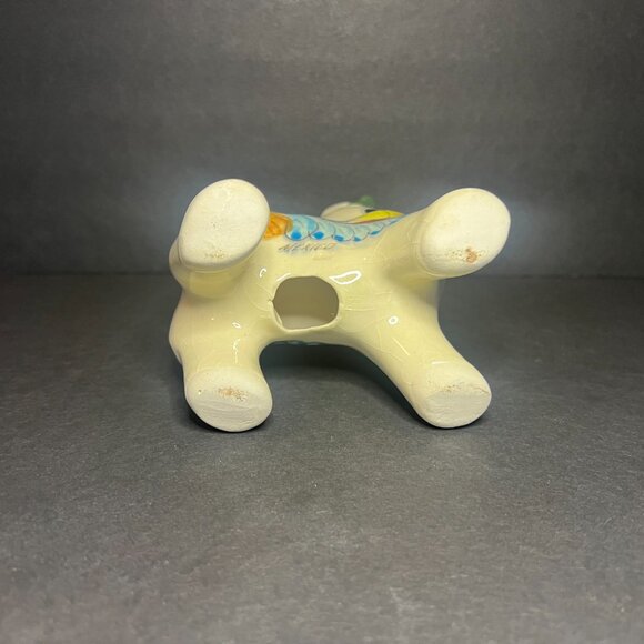 Vintage Mexican Tonala Hand Painted Pottery Ceramic Donkey Folk Art Figure 6.25" - Picture 7 of 9